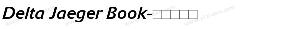 Delta Jaeger Book字体转换